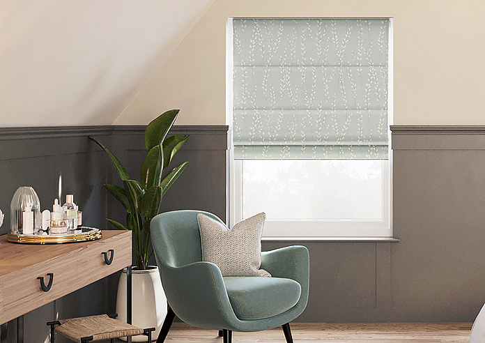 Willow Field, Slate - Roman Blind - Image 3